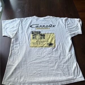 Carrol’s Hamburgers VTG 90s Fruit of the Loom White Graphic Tee